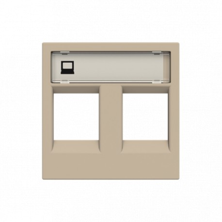 NIESSEN 2CLA221820N1901 2CLA221820N1901 N2218.2 CV NIESSEN Tapa ventana 2 conectores CV